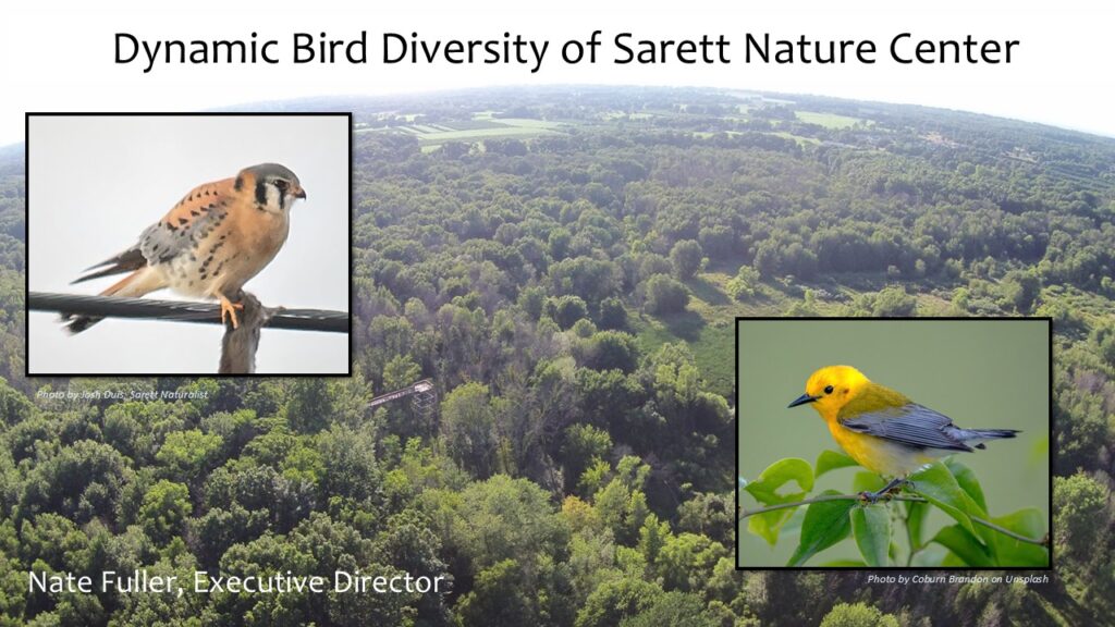 Program Slide - text Dynamic Bird Diversity of Sarett Nature Center